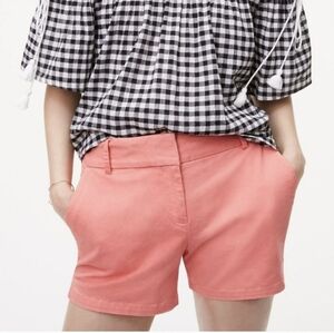 Ann Taylor Loft Peach Chino Shorts Size 4
